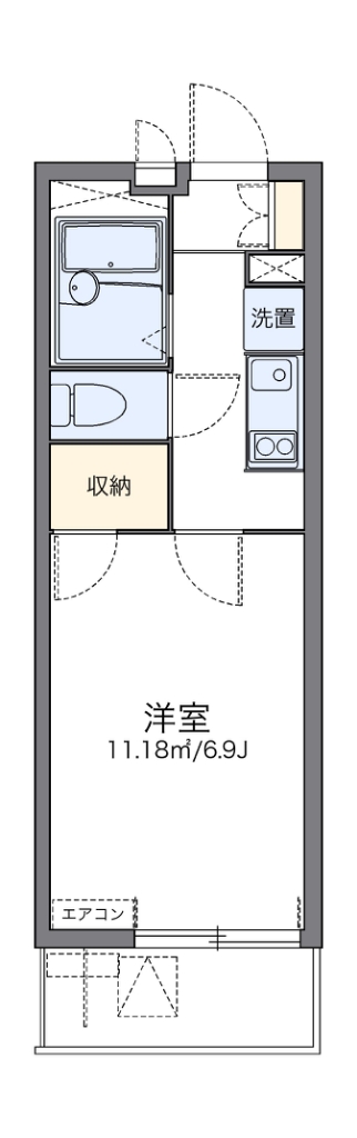 レオパレスアムール大宮Ⅱ 間取り