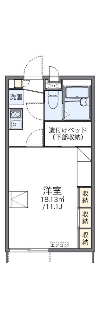 レオパレスマルベリーランチＢ 間取り