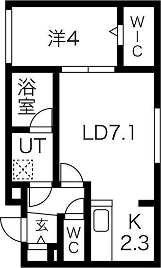 Chambre宮の沢(シャンブル) 間取り