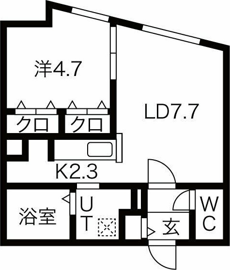 ブランシャール豊水すすきの 間取り