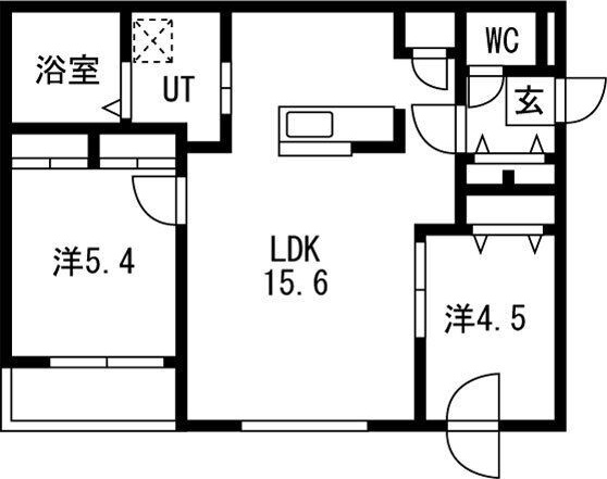 Lumiere Kotoni(ルミエールコトニ) 間取り