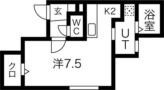Coco Ange Hassamu(ココアンジュ発寒) 間取り