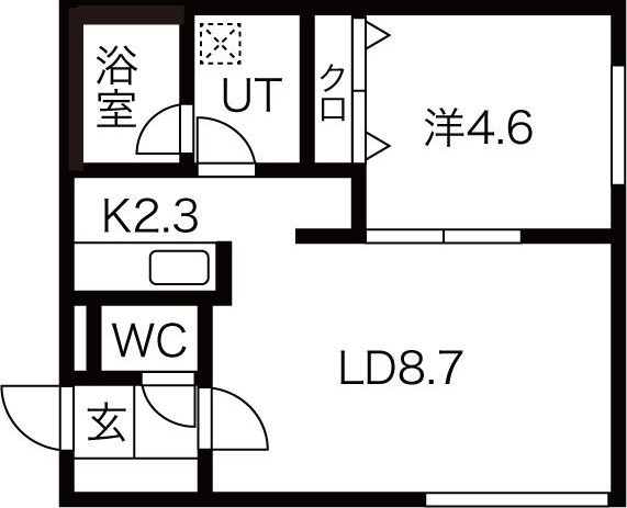 La ciel発寒 間取り