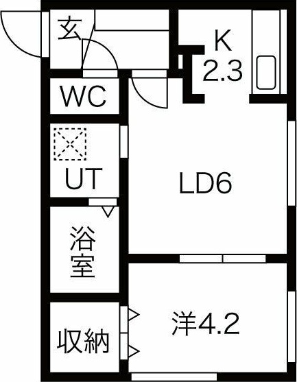 ALPHA南平岸 間取り