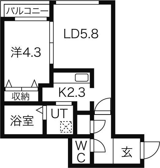 erys hiragishi(エリーズ平岸) 間取り