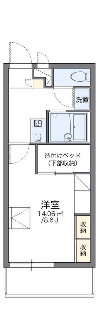 レオパレス綾瀬第８ 間取り