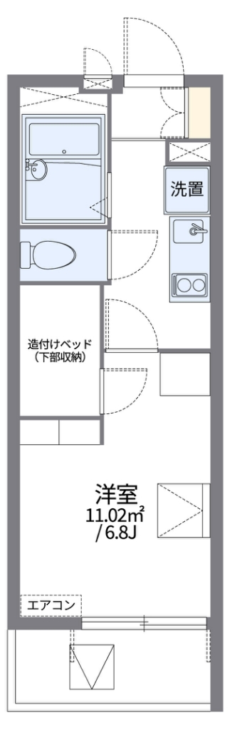 レオパレス宿河原 間取り