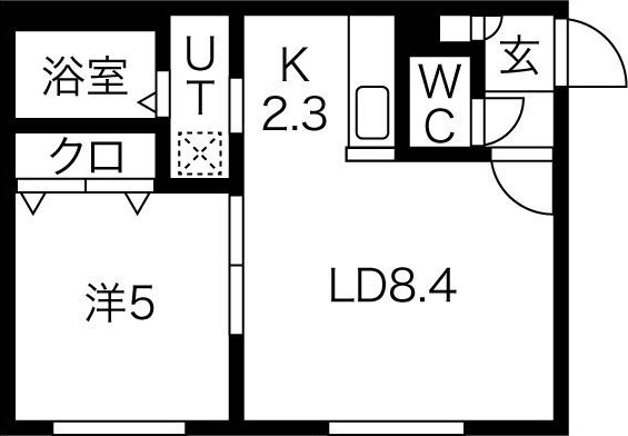 グランディール円山　ウエスト 間取り