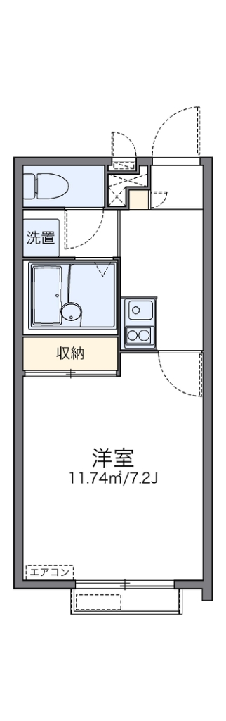 レオパレスオリーブⅢ 間取り