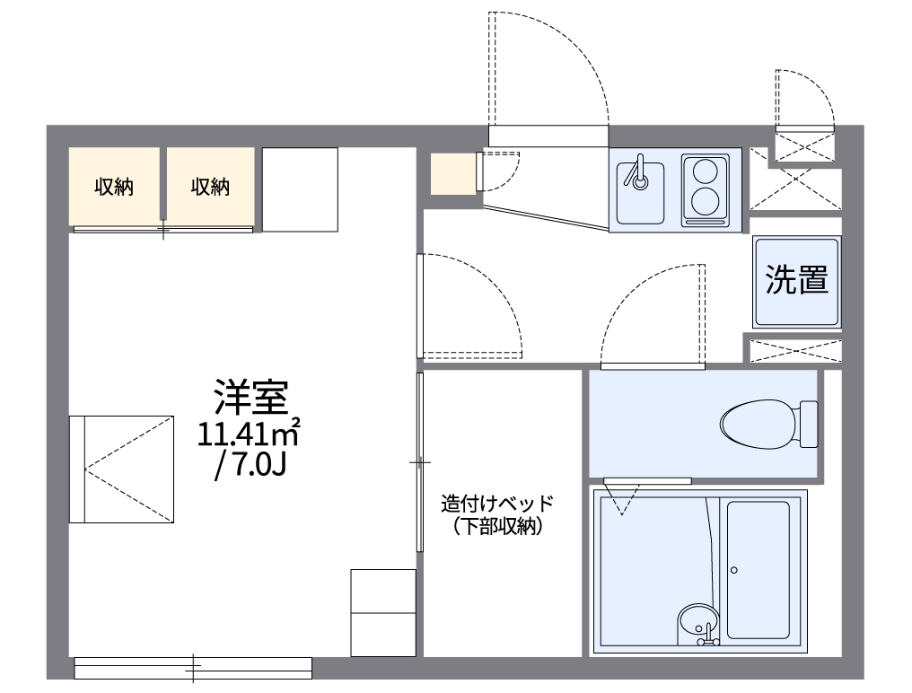 レオパレス竹 間取り