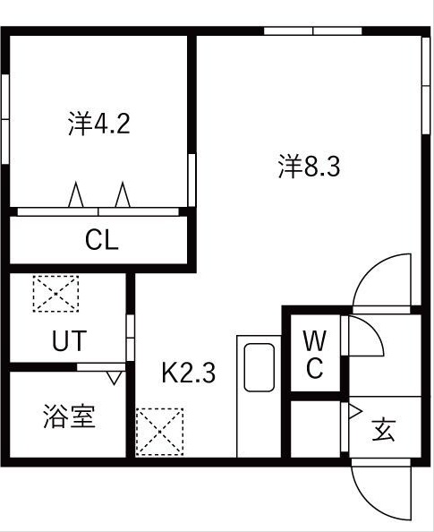 グランフォレスト厚別中央 間取り