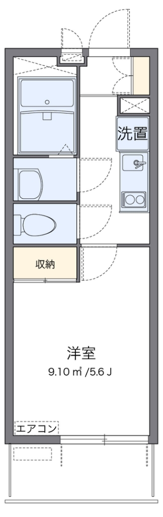 レオパレスＳＨＩＢＩＲＡＫＩ 間取り
