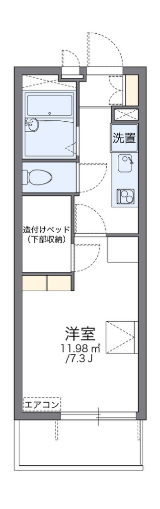 レオパレスウィステリア都立家政 間取り