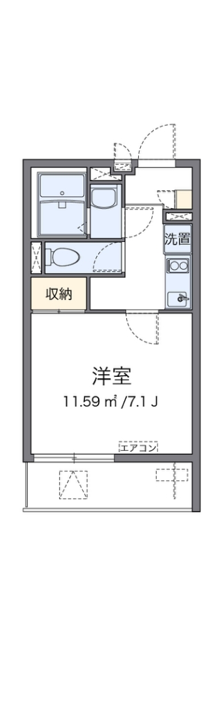 クレイノアンジュ鶴間 間取り