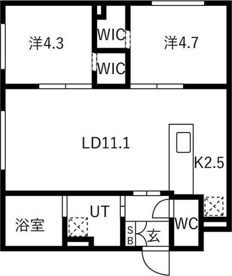 Mut月寒西 間取り