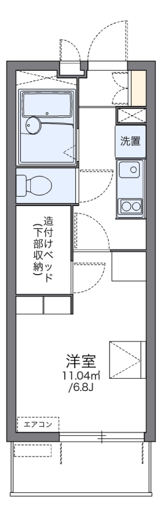 レオパレスプリマベーラ中台 間取り