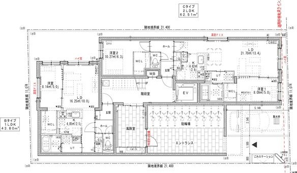 ALPHA 新札幌駅前 間取り