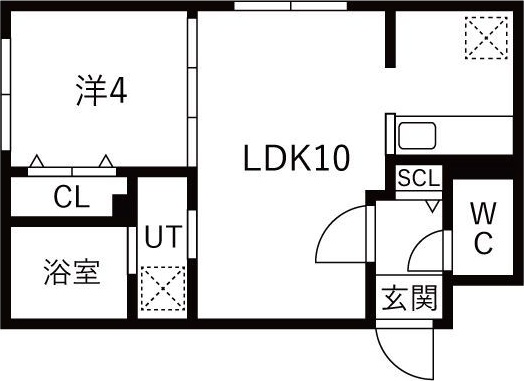 Lien北12(リアン) 間取り