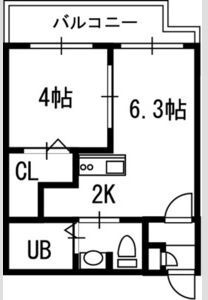 VILLAGE北大通壱番館 間取り