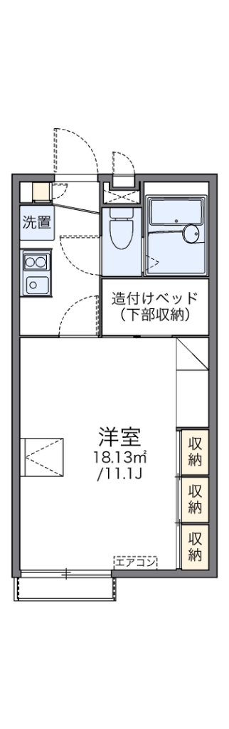 レオパレスマルベリーランチＢ 間取り