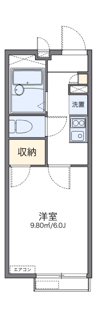 レオパレステラスつばさ 間取り