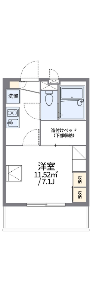 レオパレスＢｌｕｅｔｉｍｅｓ 間取り