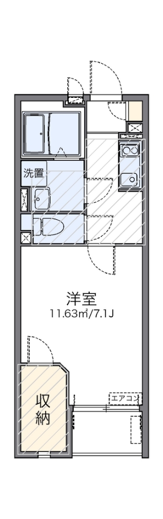 レオネクストアベニール麻生Ⅱ 間取り