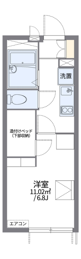 レオパレスサントリーニ 間取り
