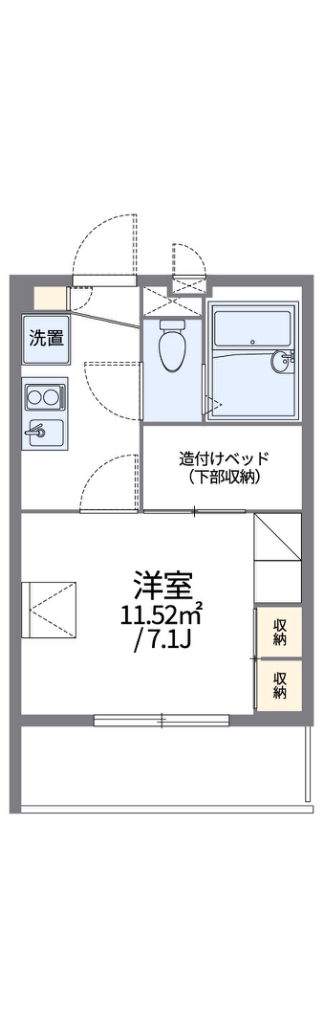 レオパレスＢｌｕｅｔｉｍｅｓ 間取り
