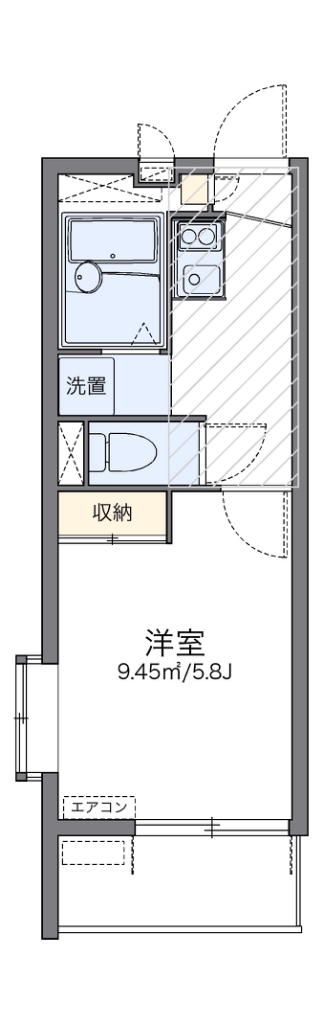 レオパレスホワイトヒルズⅡ 間取り