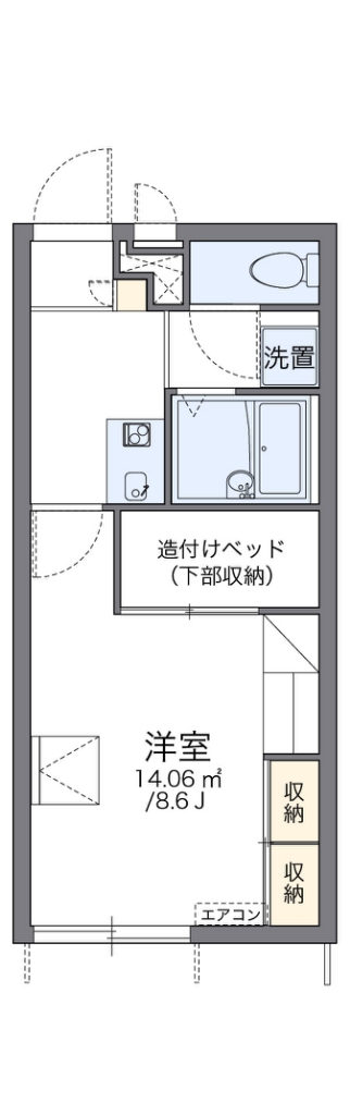 レオパレスミディ 間取り