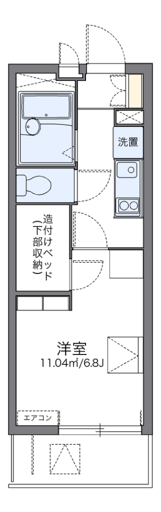 レオパレスアイリス 間取り
