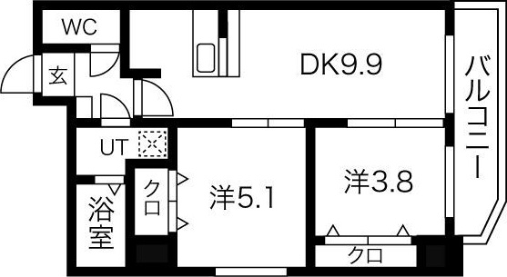 サンジュリオ中島公園 間取り