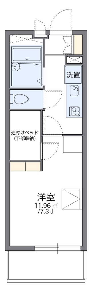 レオパレスかすやⅡ 間取り