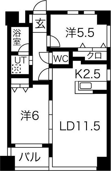 ノヴァ学園前 間取り
