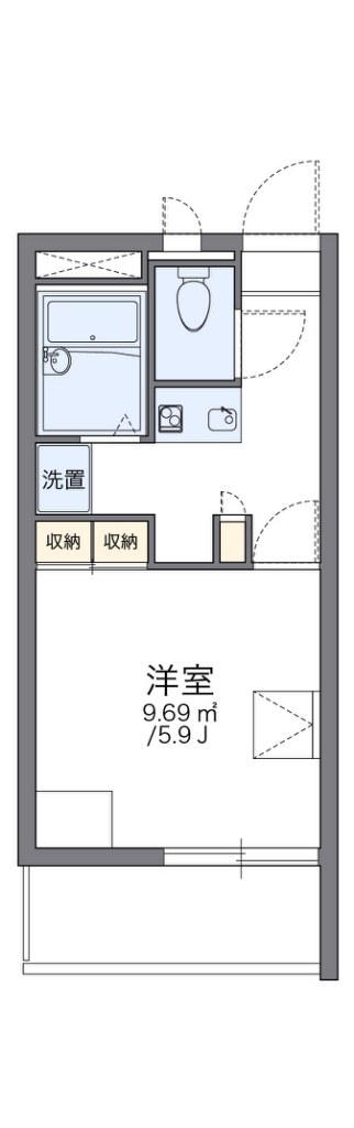 レオパレスアネックスグランドゥール 間取り