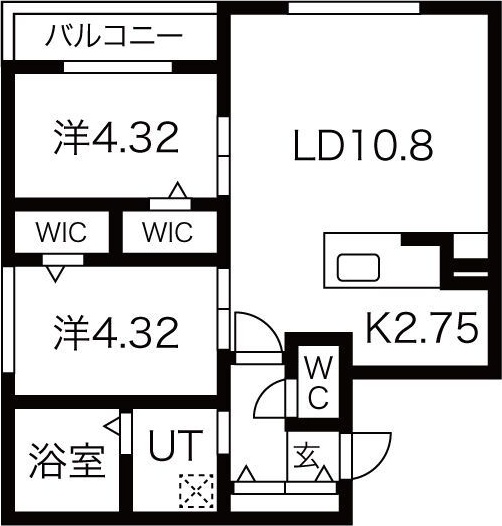 ル・ヌアージュ宮の沢 間取り