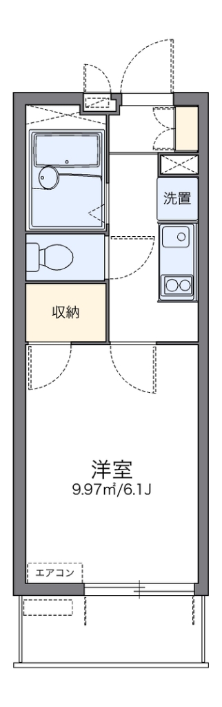 レオパレス中川Ⅱ 間取り