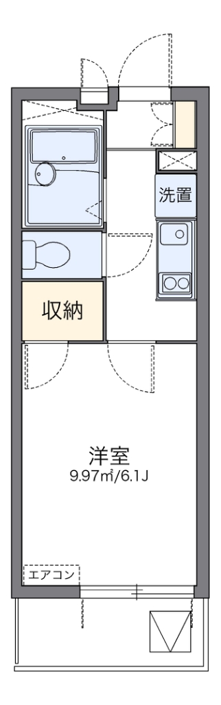 レオパレスタウンコート 間取り