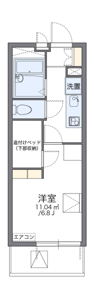 レオパレスＫ８１０３ 間取り