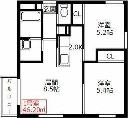 Classic Hong (クラシックホン) 間取り