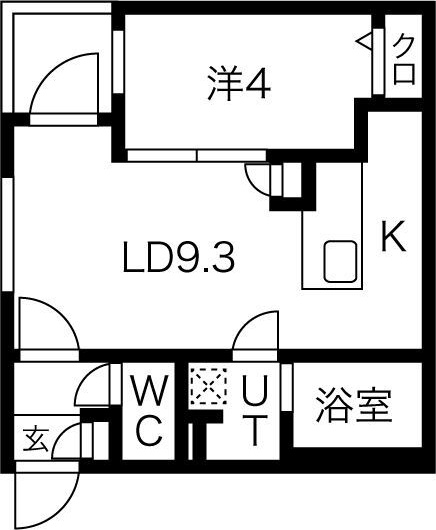 アルファスクエア西28 間取り