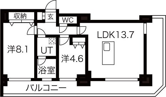 グランドタワー札幌 間取り