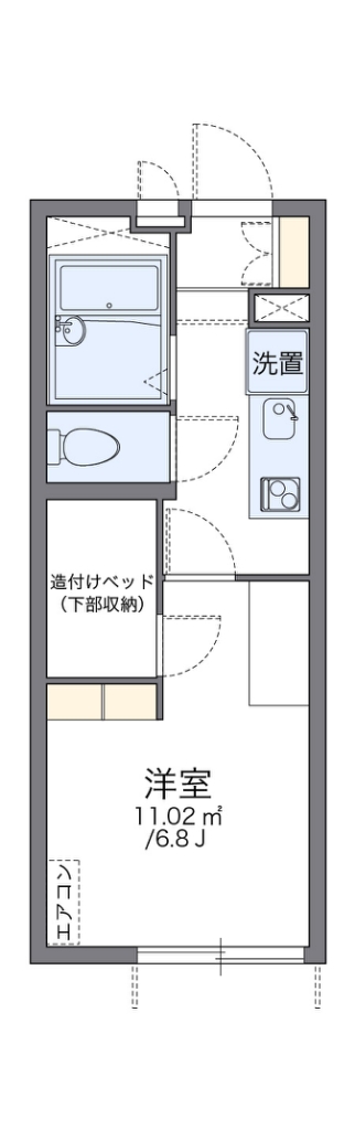 レオパレスアンソレイユ 間取り