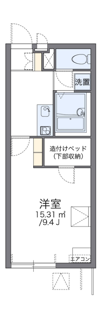 レオパレスアクアグレイス西尾久 間取り