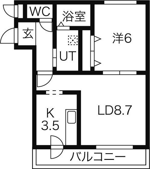 ディアコート山の手 間取り