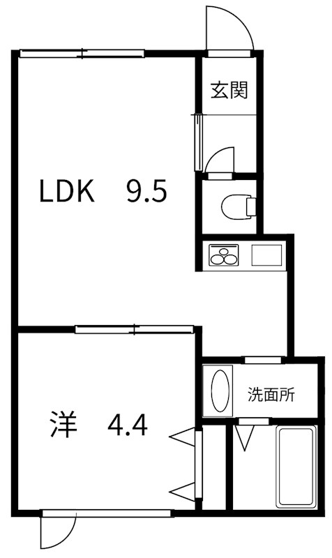 メゾンウェスト19 間取り