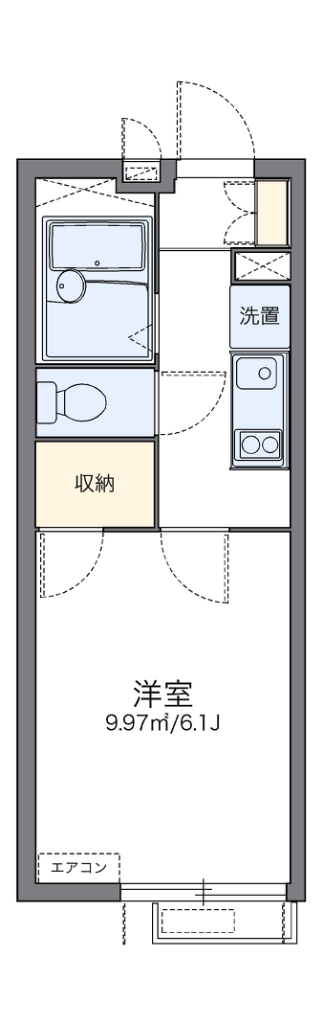 レオパレスＫＥＮ　Ⅰ 間取り