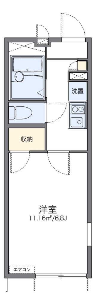 レオパレスカサ　ヴェルデ 間取り