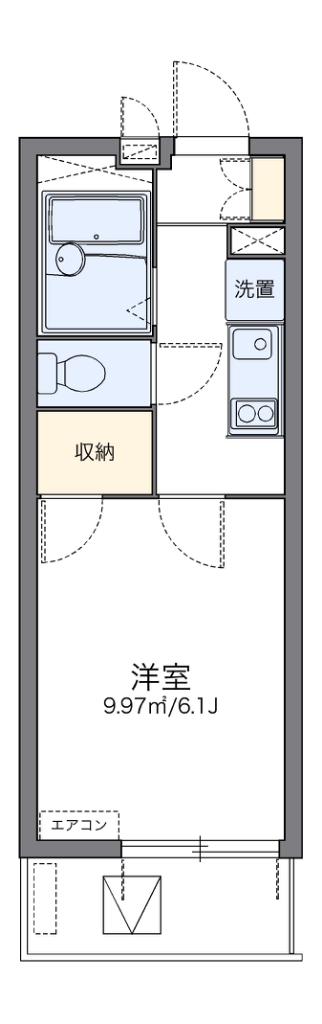 レオパレスＤＡＩＫＡＴＵ　Ｍ 間取り